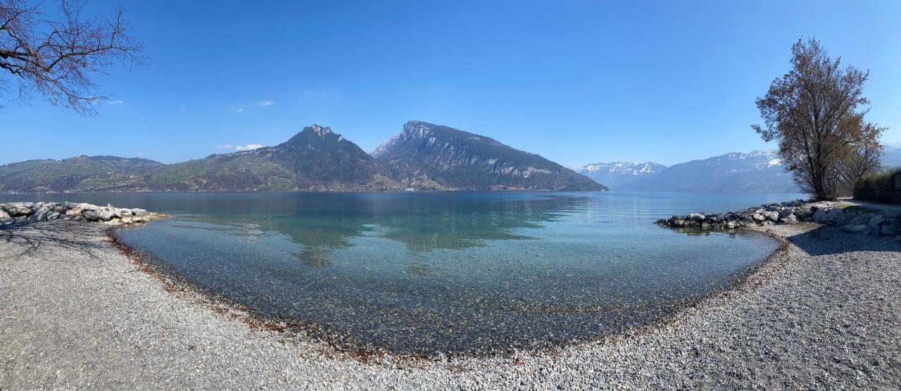 Hotel Seaside Spiez Bagian luar foto