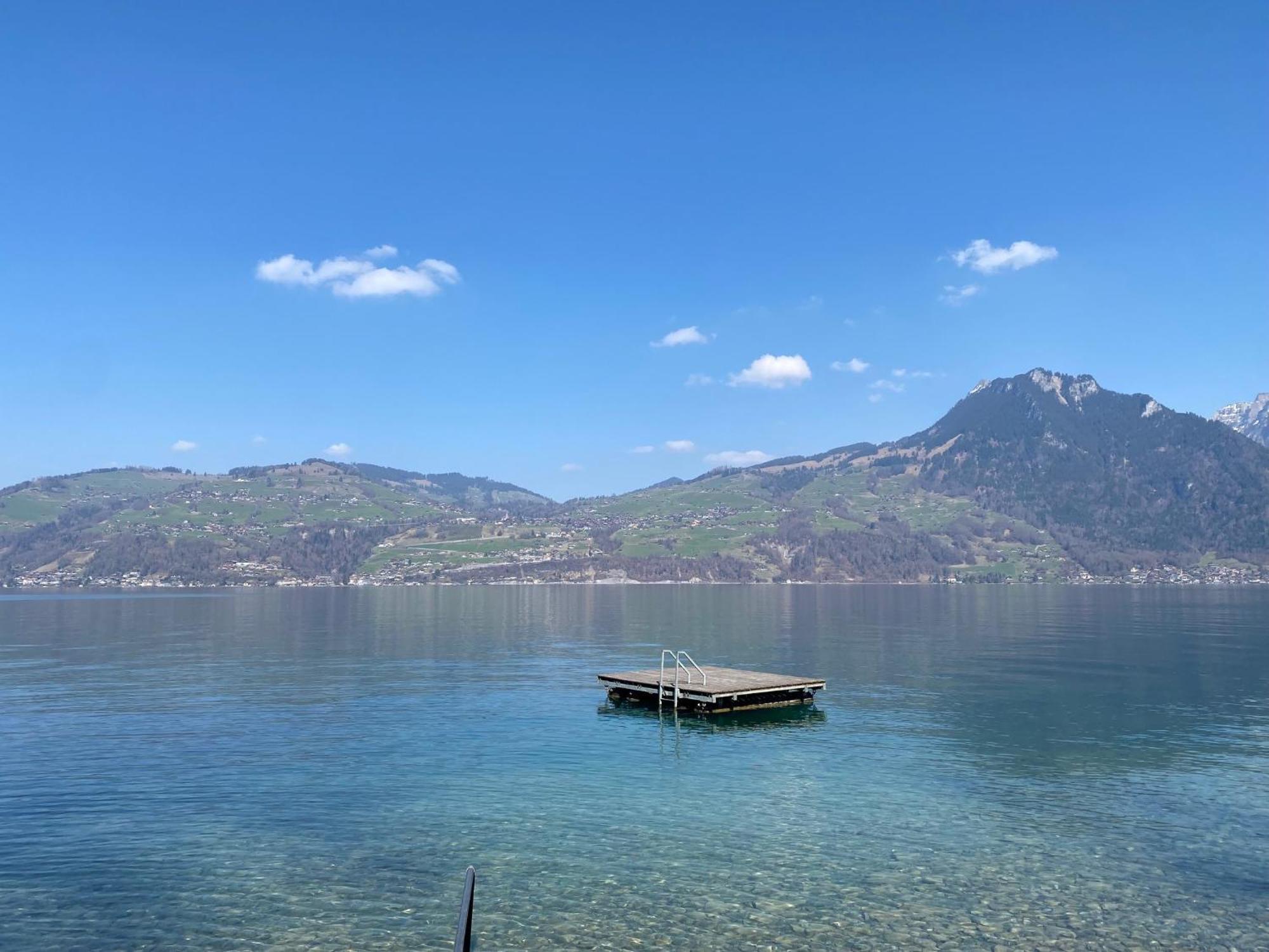 Hotel Seaside Spiez Bagian luar foto