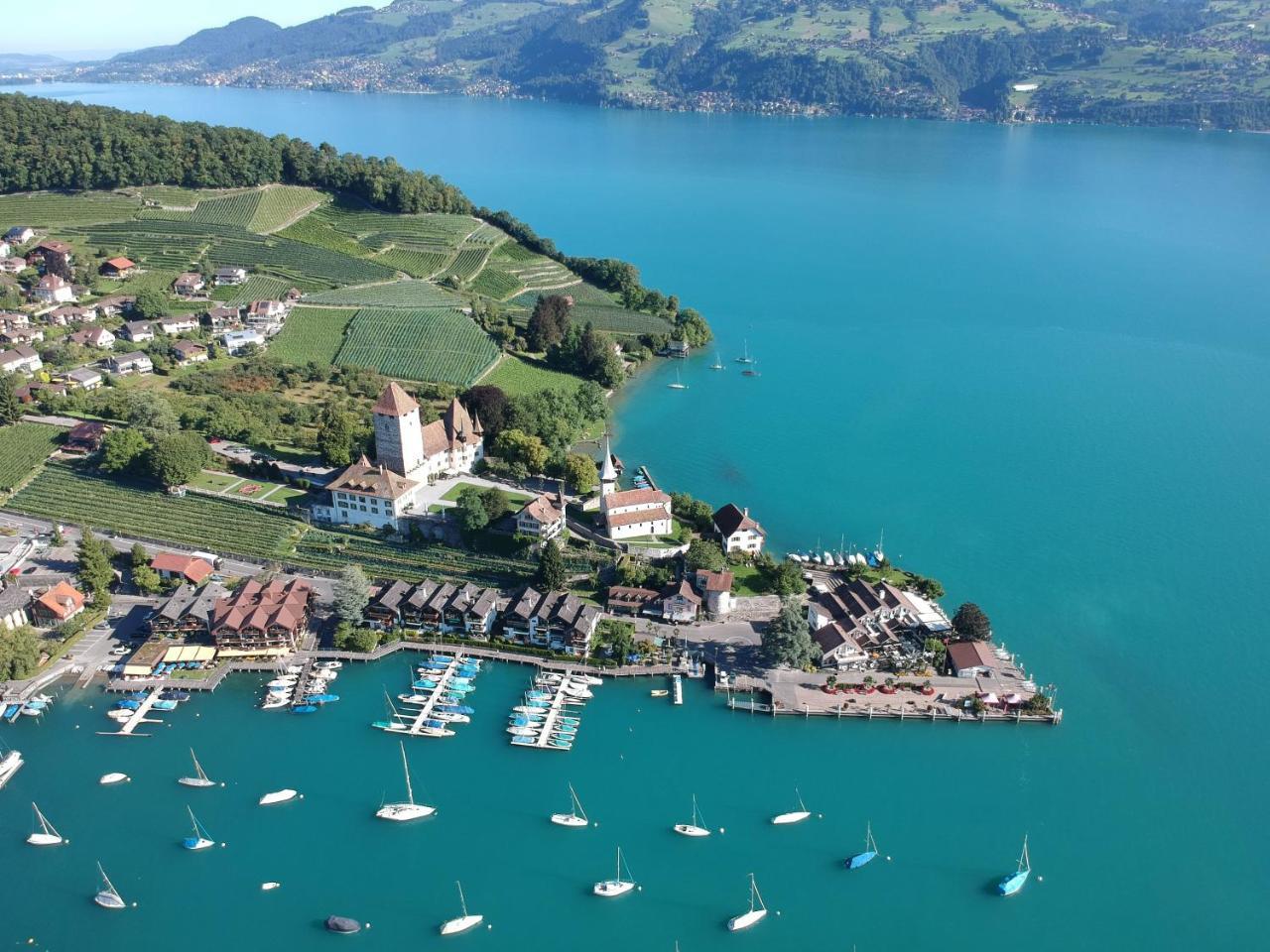 Hotel Seaside Spiez Bagian luar foto